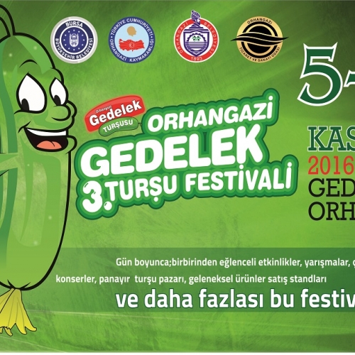 Üçüncü Orhangazi Gedelek Turşu Festivali Başlıyor