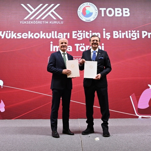 Mesleki eğitimi güçlendirmek için TOBB ve YÖK’ten işbirliği